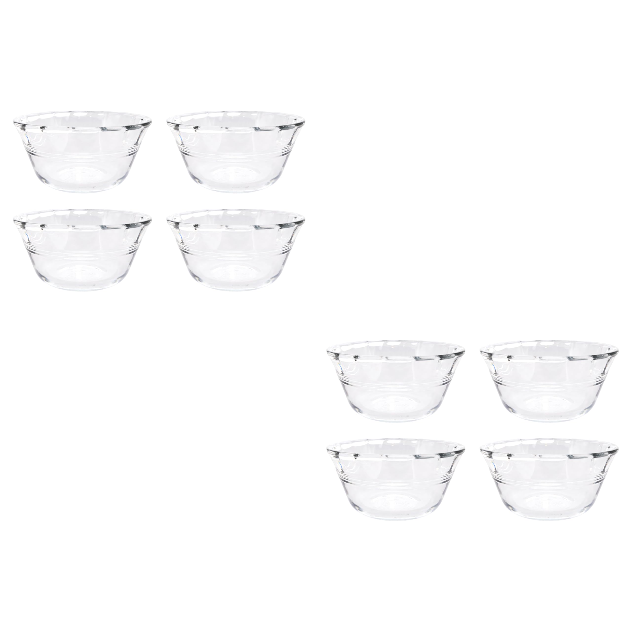 Pyrex 6001142 6oz glass custard bowls set 2-pack 4-piece USA