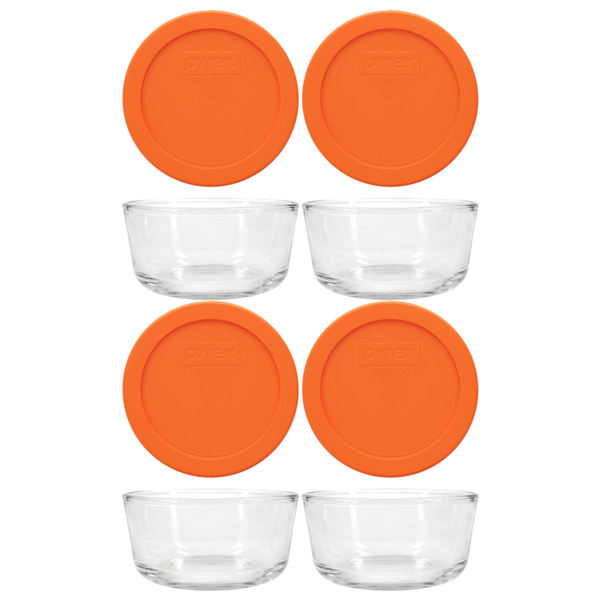 Pyrex 7200 2-Cup Glass Bowls