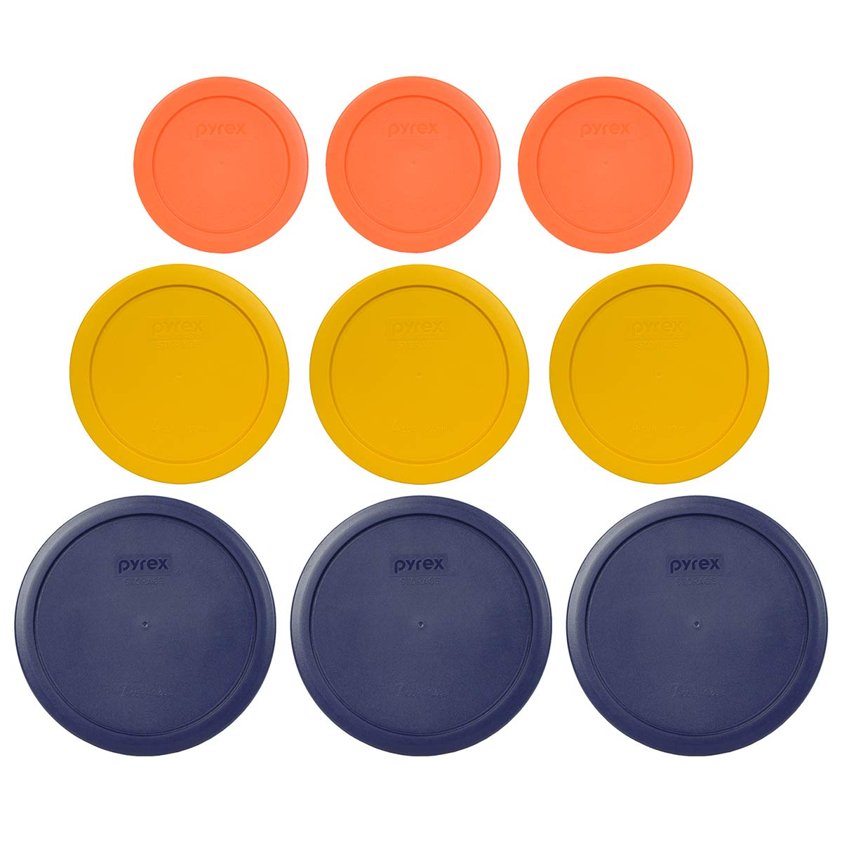 Pyrex 7200-PC 2-Cup orange lid for glass bowls