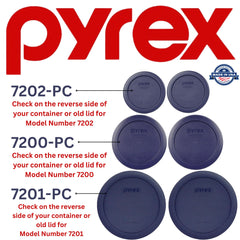 Pyrex 2-Cup lid 7200-PC blue