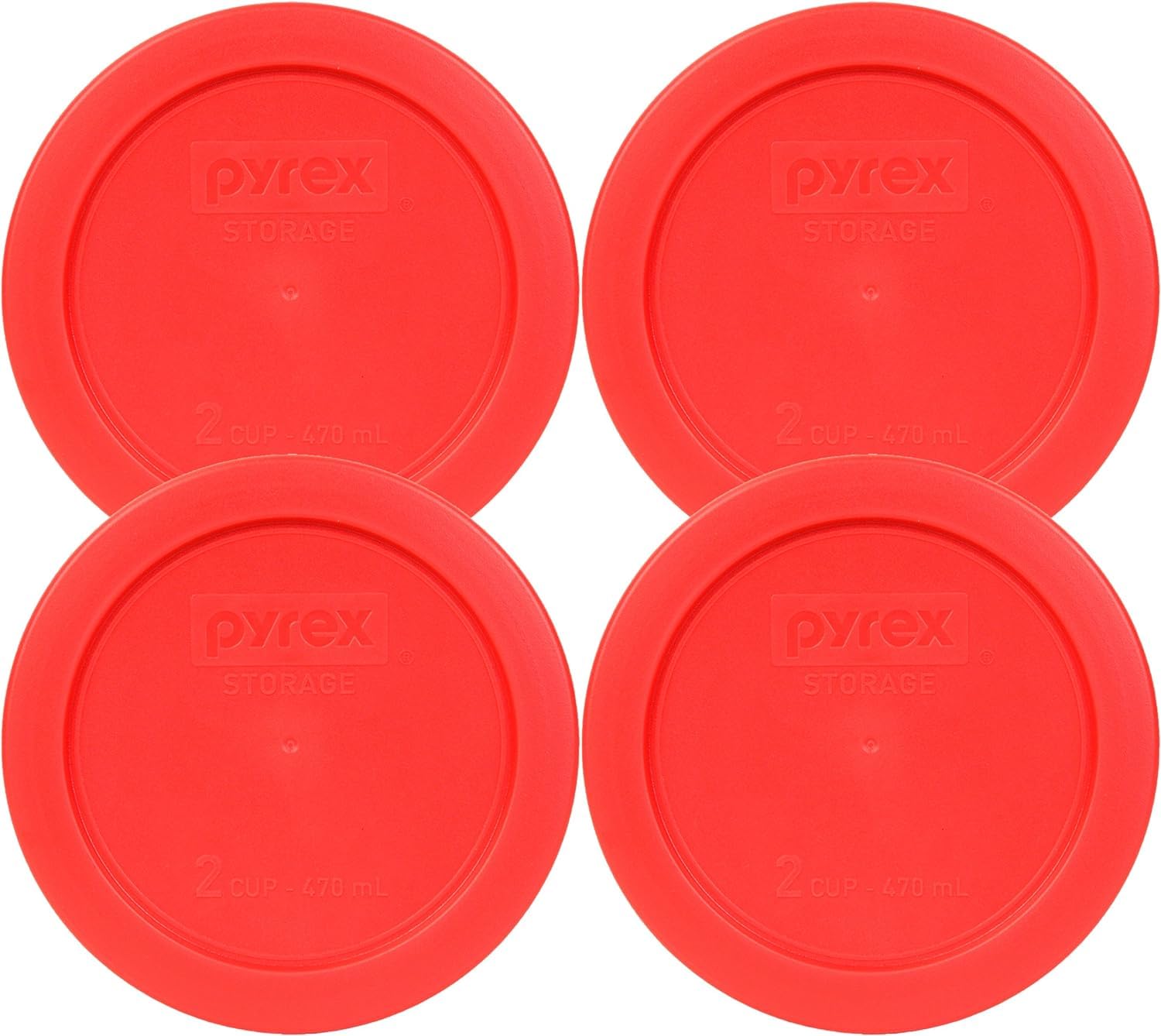 Pyrex 7200-PC 2-Cup Red lid for replacement set