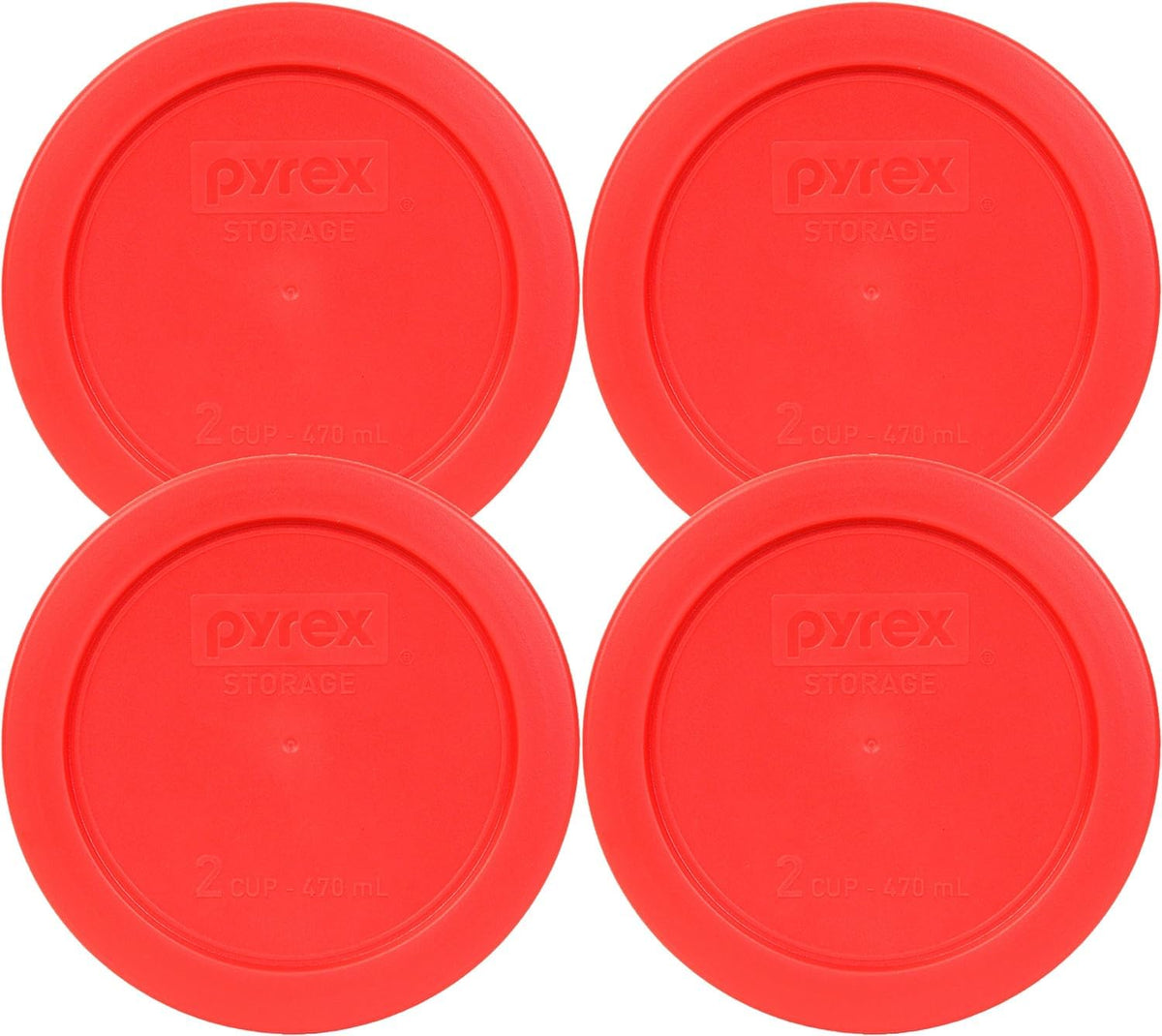 Pyrex 7200-PC 2-Cup Red lid for replacement set