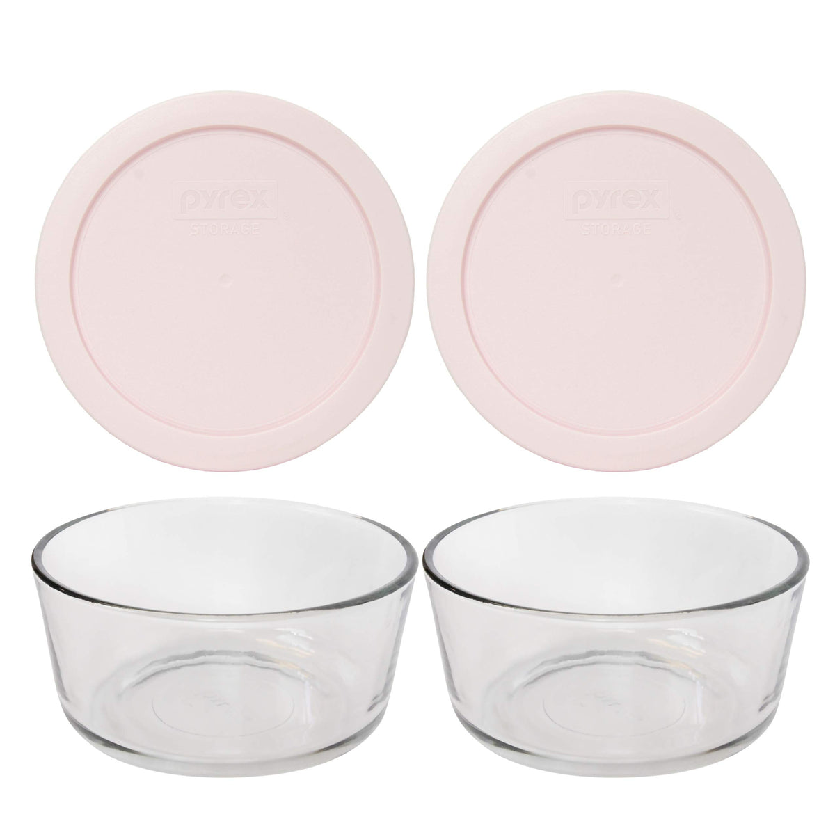 Pyrex 7201 4-Cup Glass Bowls set