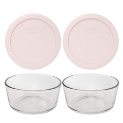 Pyrex 7201 4-Cup Glass Bowls set