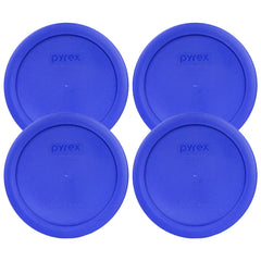 Pyrex 7201-PC Cadet Blue replacement lid 4-pack
