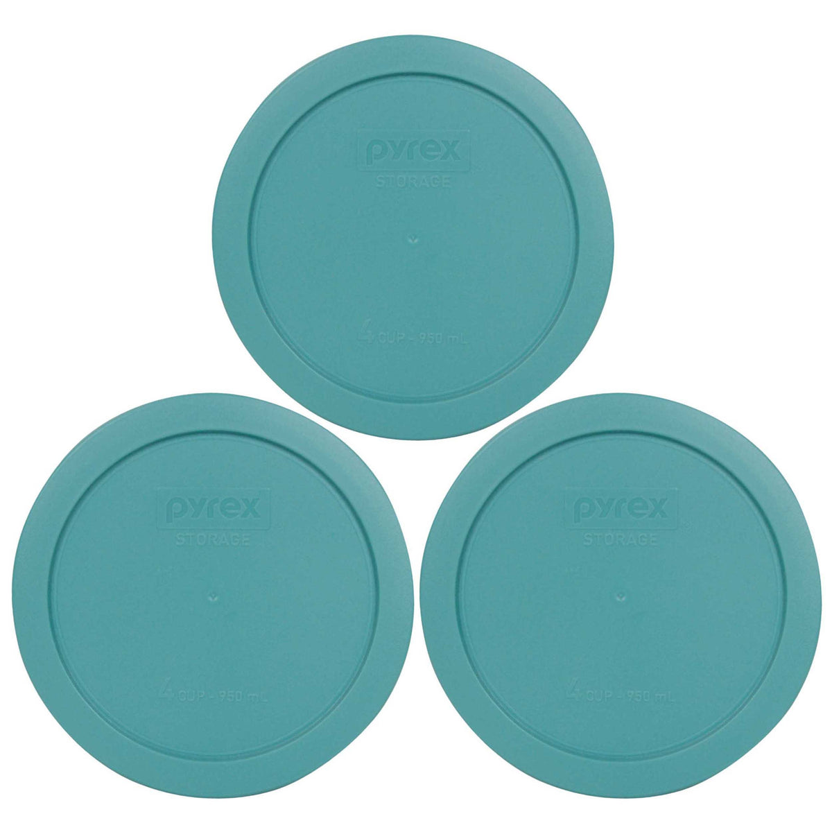 Pyrex 7201-PC turquoise lid fits 6 inch glass bowls