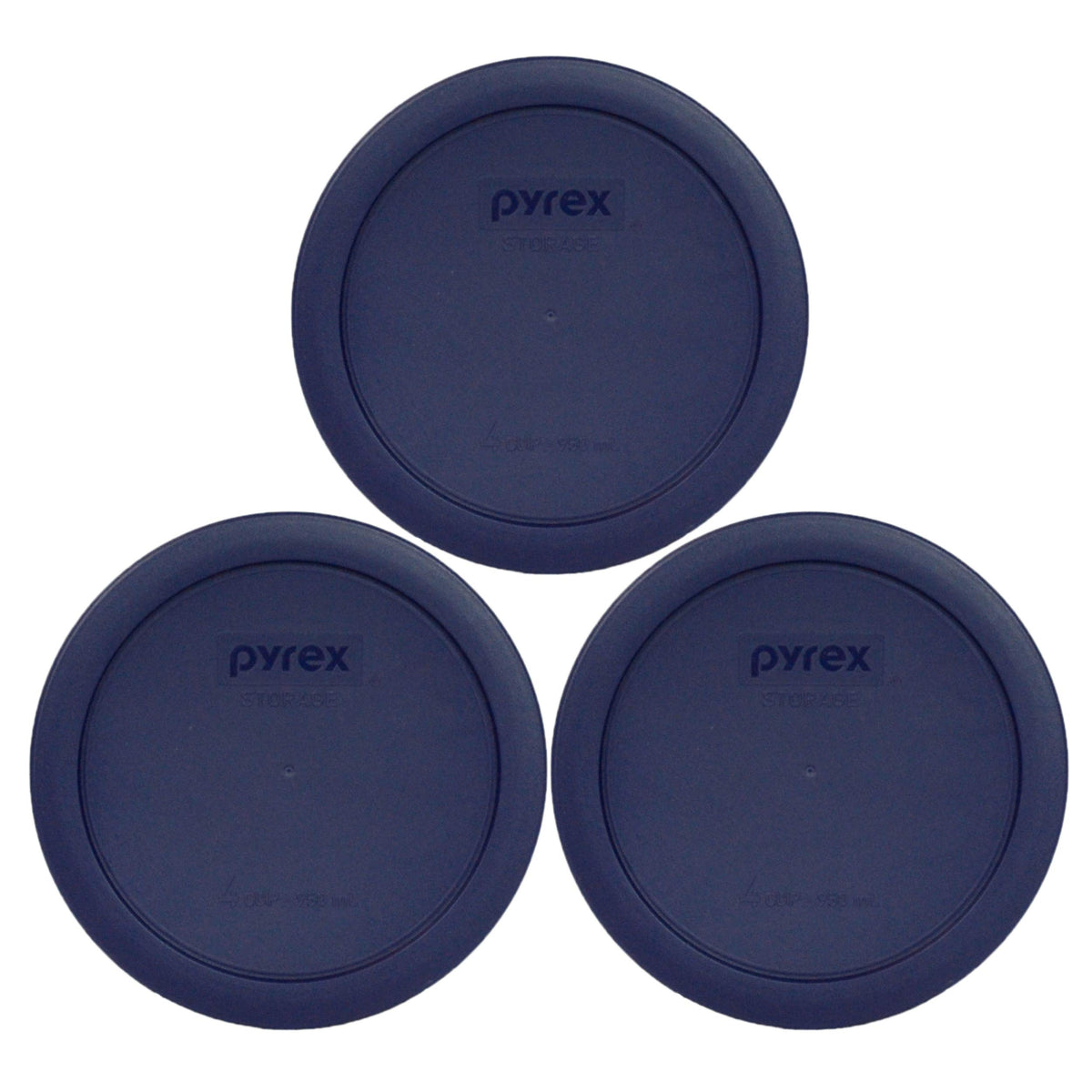 Pyrex 7201-PC 4-Cup Dark Blue Round Food Storage Lid