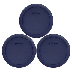 Pyrex 7201-PC 4-Cup Dark Blue Round Food Storage Lid
