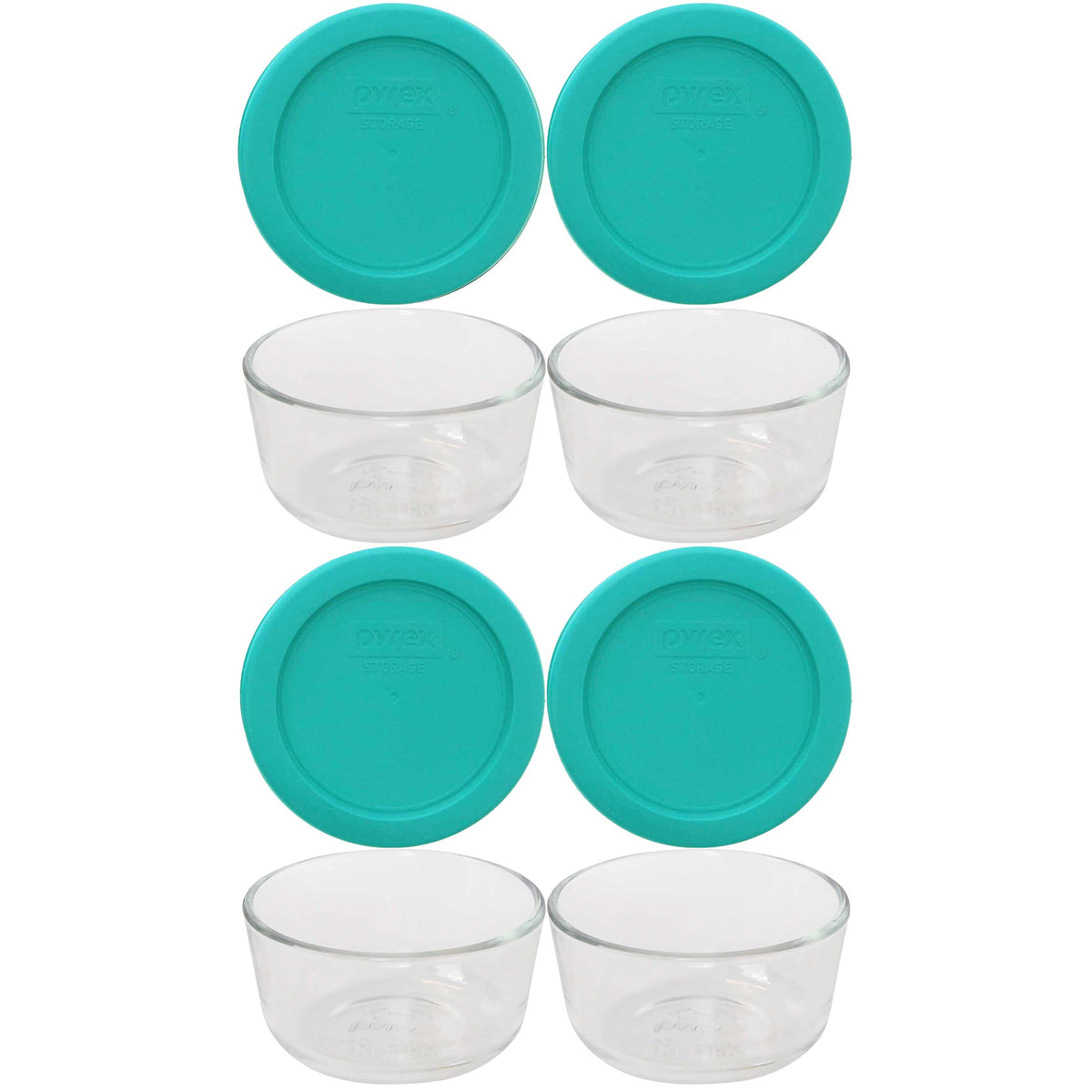 Pyrex 7202 1-Cup Glass Bowls image