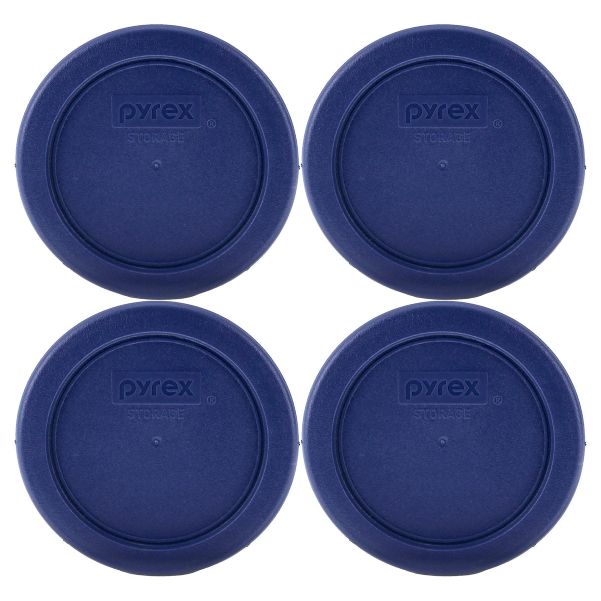 Pyrex 7202-PC 1-Cup dark blue replacement lid set