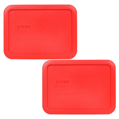 Pyrex 7210-PC 3-Cup red replacement lids 2-pack