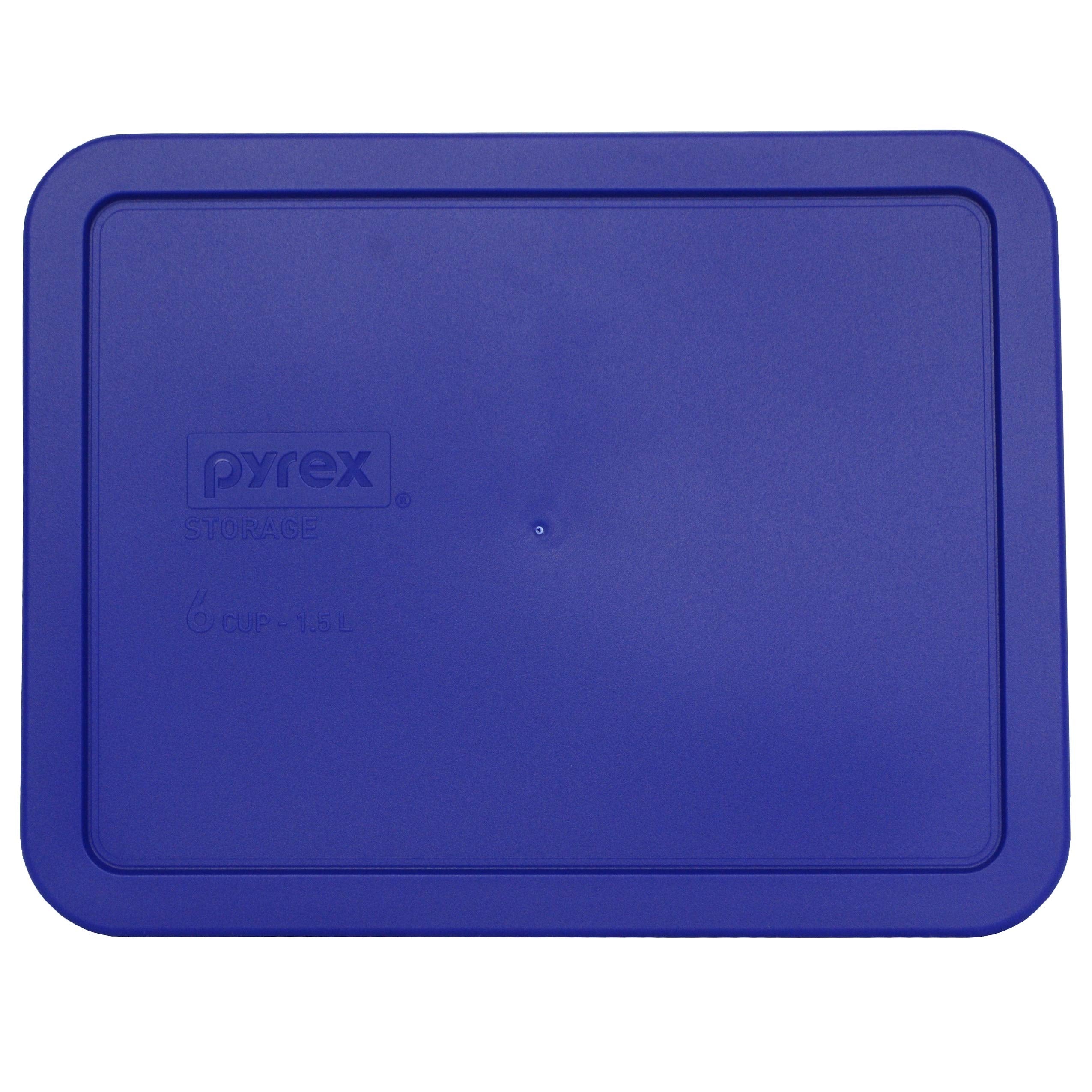 Pyrex Made in USA Cadet Blue plastic storage lids set