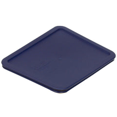 Set of four Pyrex 7211-PC blue lids for 6 cup containers