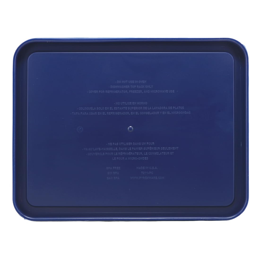 Blue 6-Cup Pyrex lid replacement for 7211-PC