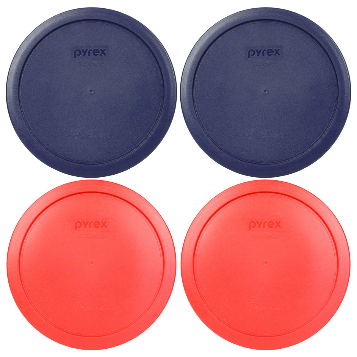 Blue Pyrex 7402-PC lid for 6/7 cup bowls