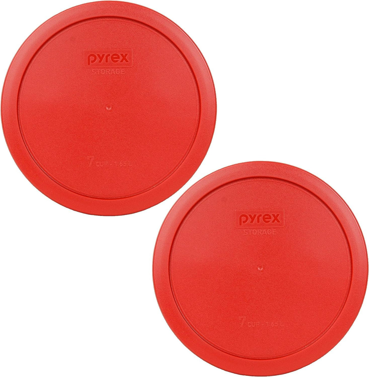 Pyrex 7402-PC lid for 6/7 cup bowls in poppy red