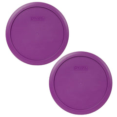 Pyrex 7402-PC Thistle Purple storage lids 2-pack for Pyrex 7402 6-Cup SCULPTED MIXING BOWL and 7203 7-Cup Glass Bowl.
