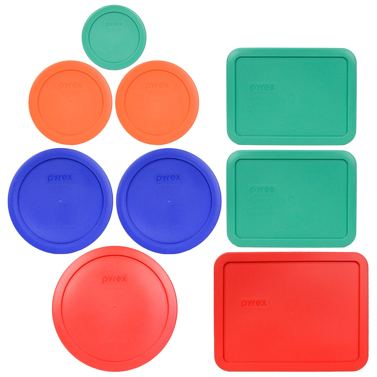 Pyrex Bahama Waves lid 6-7 cup red