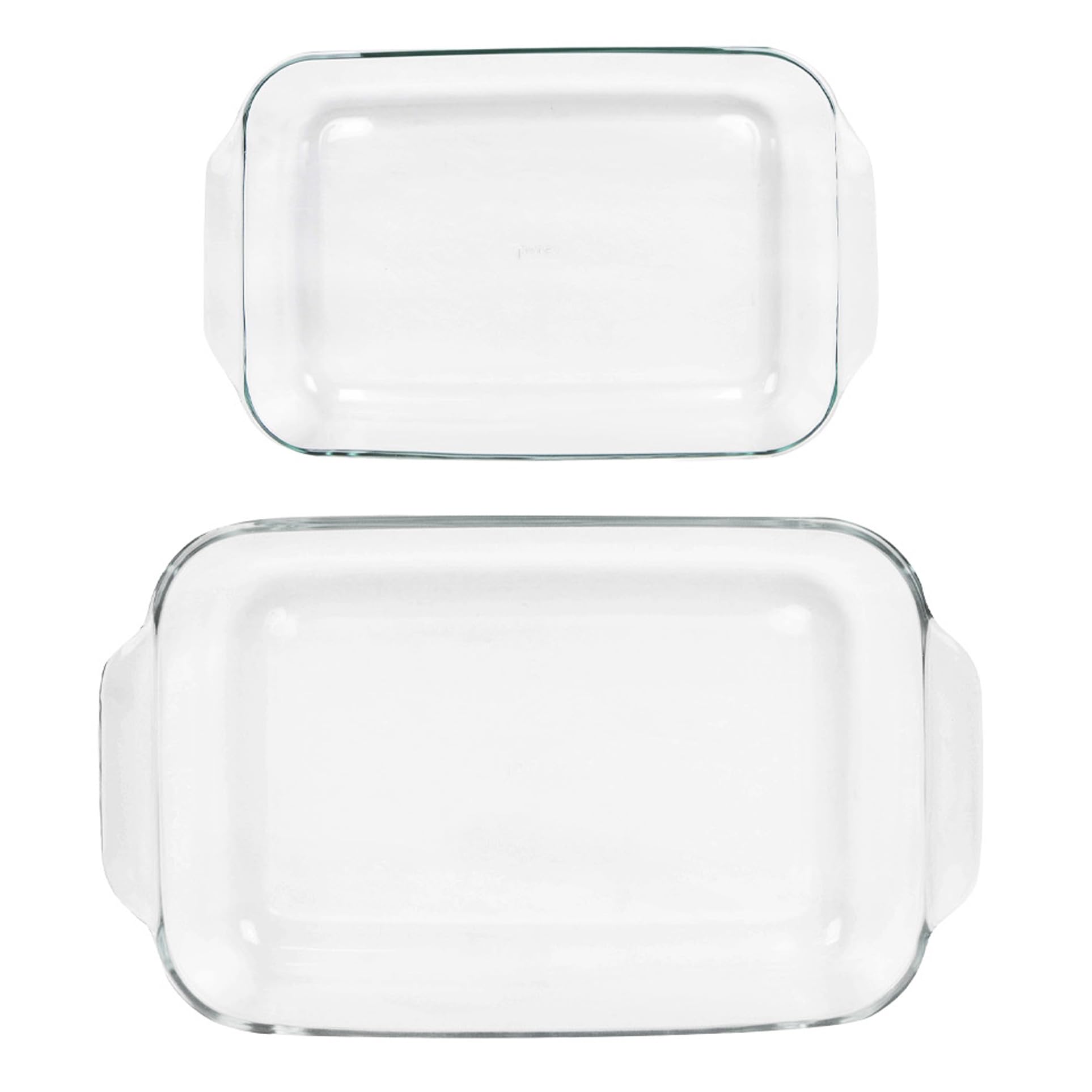 Pyrex Basics clear glass oblong baking dish 2-quart