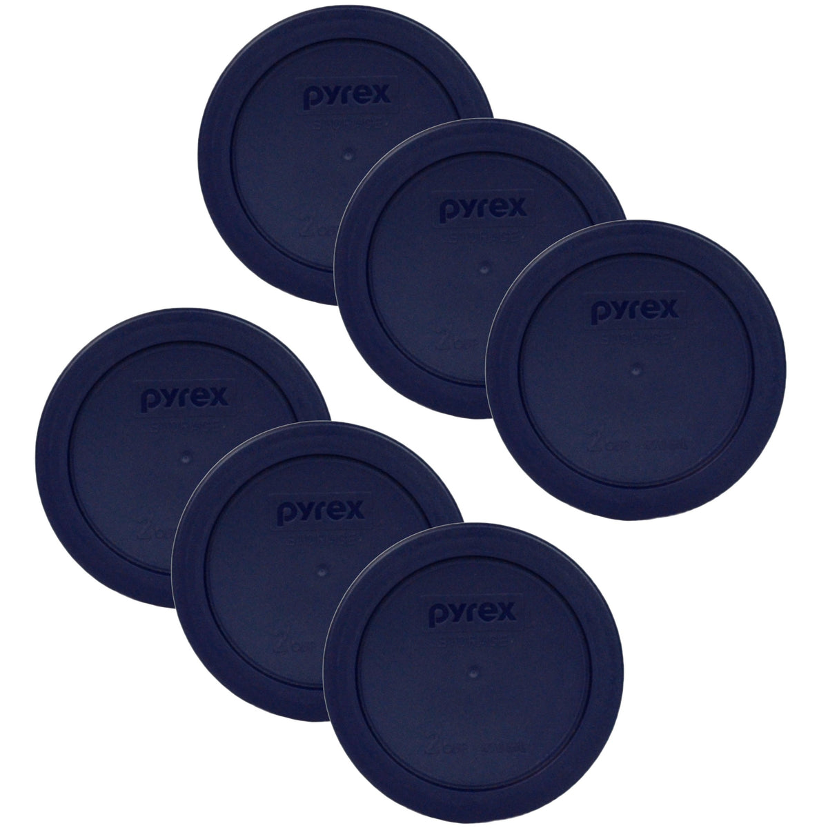 Pyrex blue 2 cup round storage cover 7200-PC for glass bowls