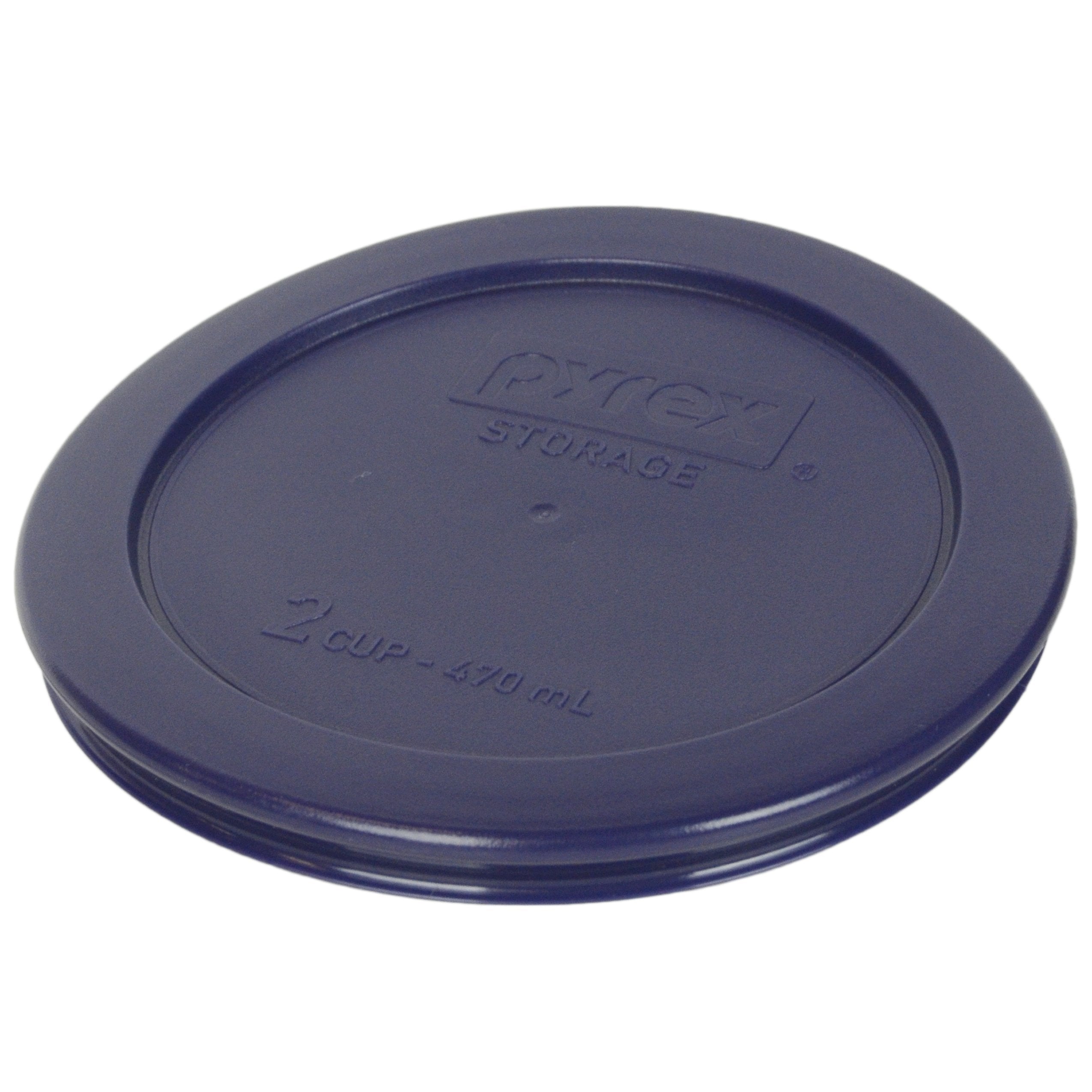 Blue Pyrex lid 12-pack for 2 cup round storage dish Model 7200