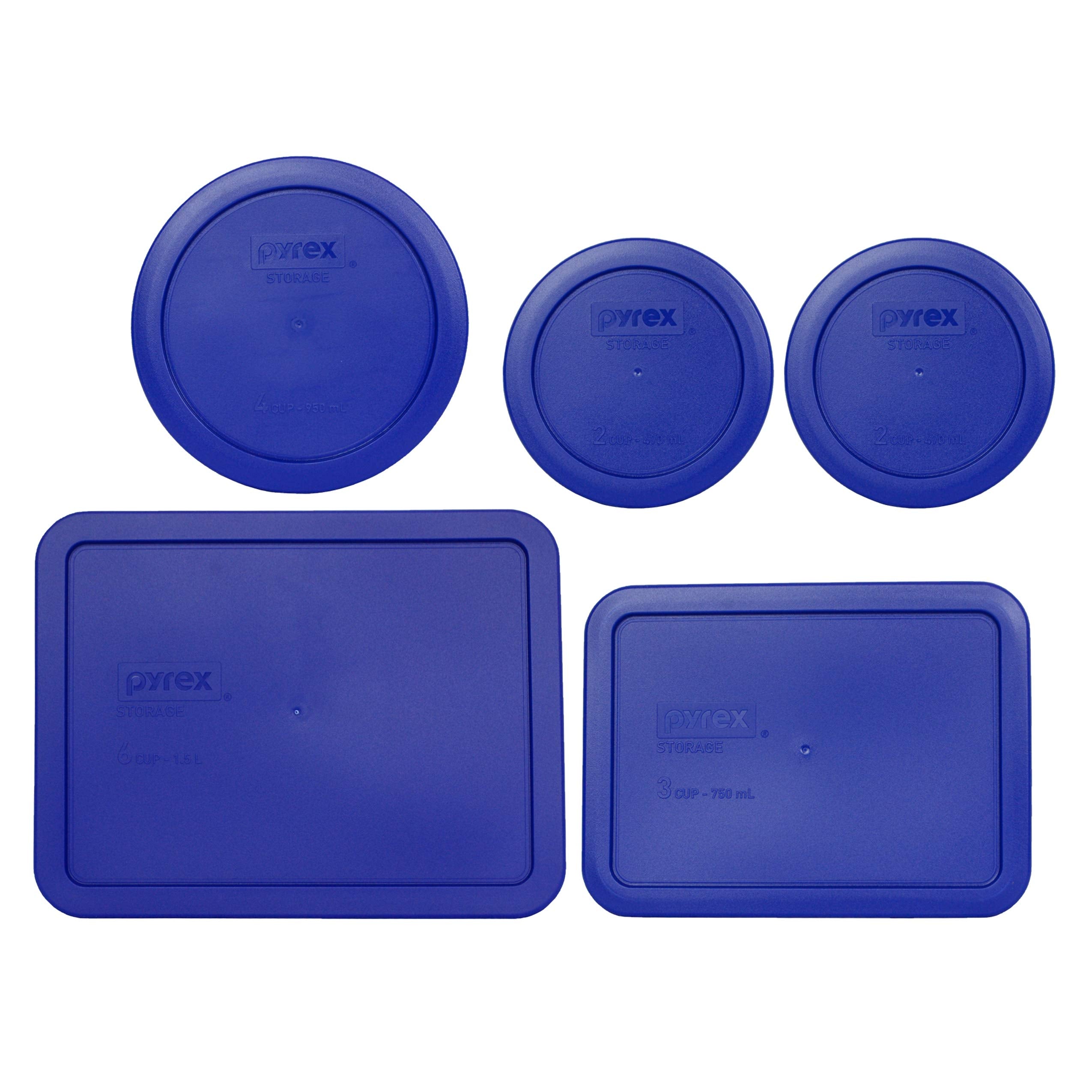 Pyrex Cadet Blue 2-Cup lid for storage containers