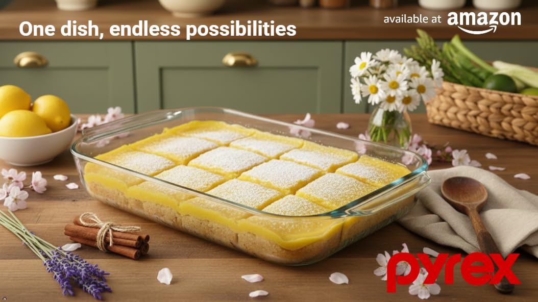 Genuine Pyrex clear glass baking dish for baking