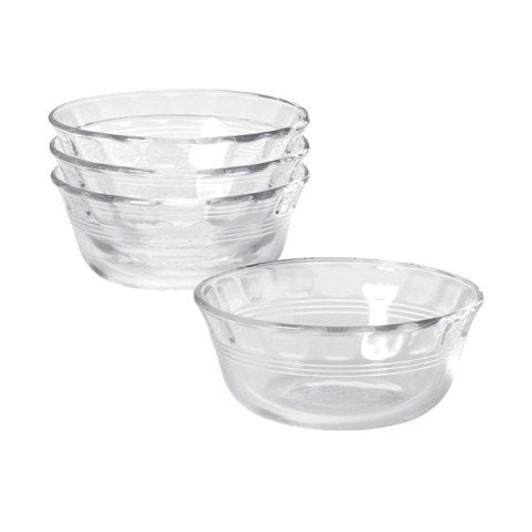 Pyrex clear glass Original 10 oz Custard Cup 4 Pack