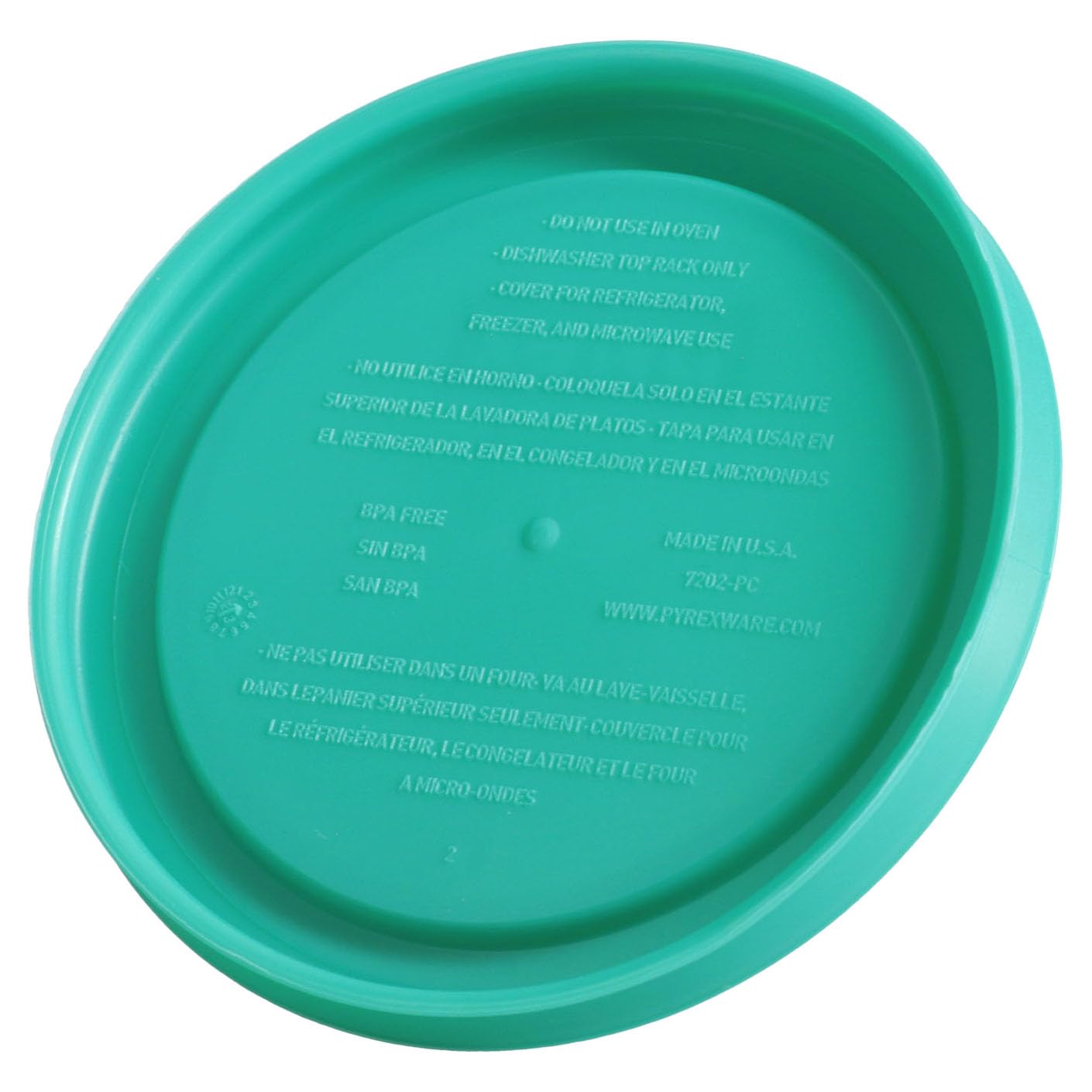BPA-free plastic Pyrex replacement lids 1-Cup