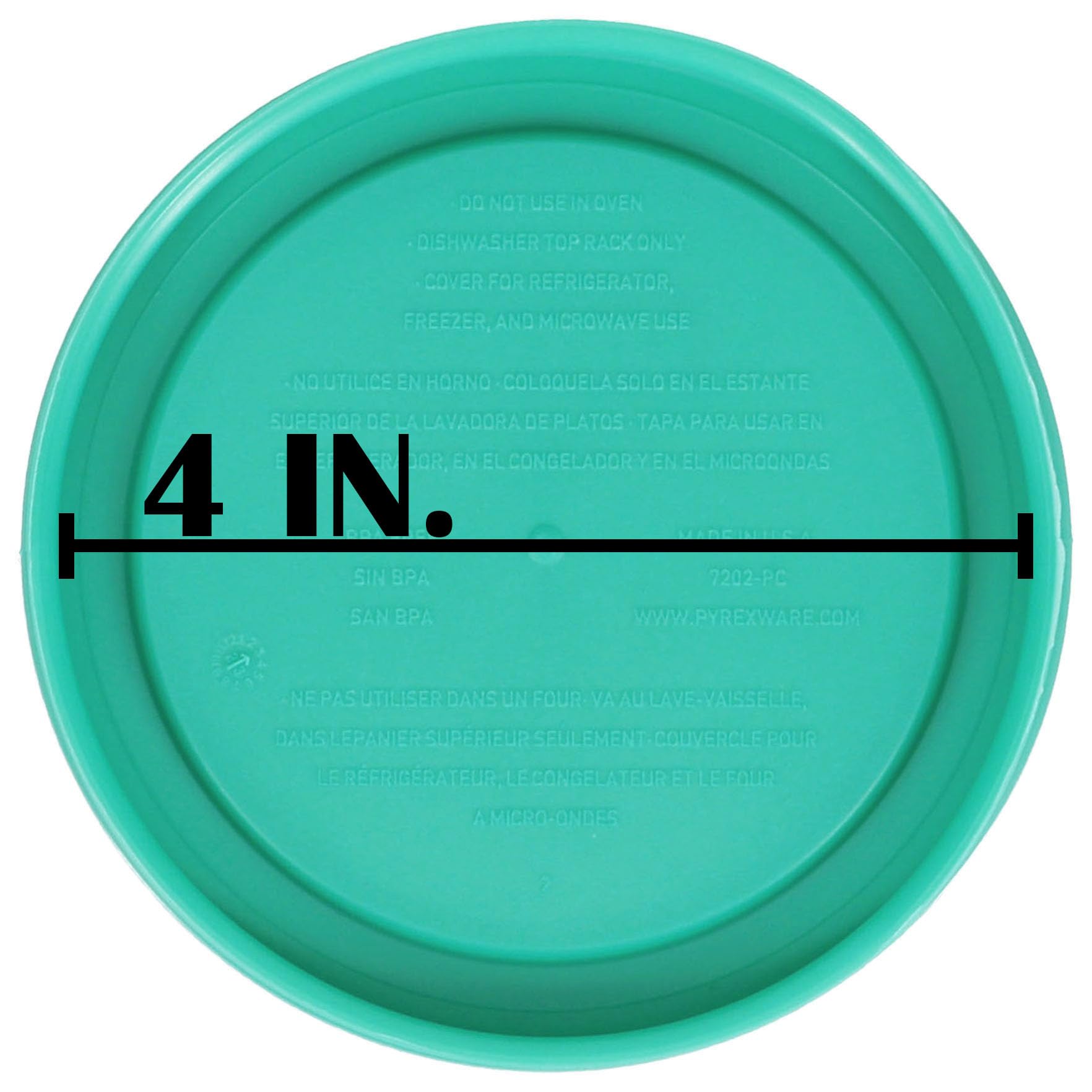 Made in USA Pyrex lid set for 1-Cup storage