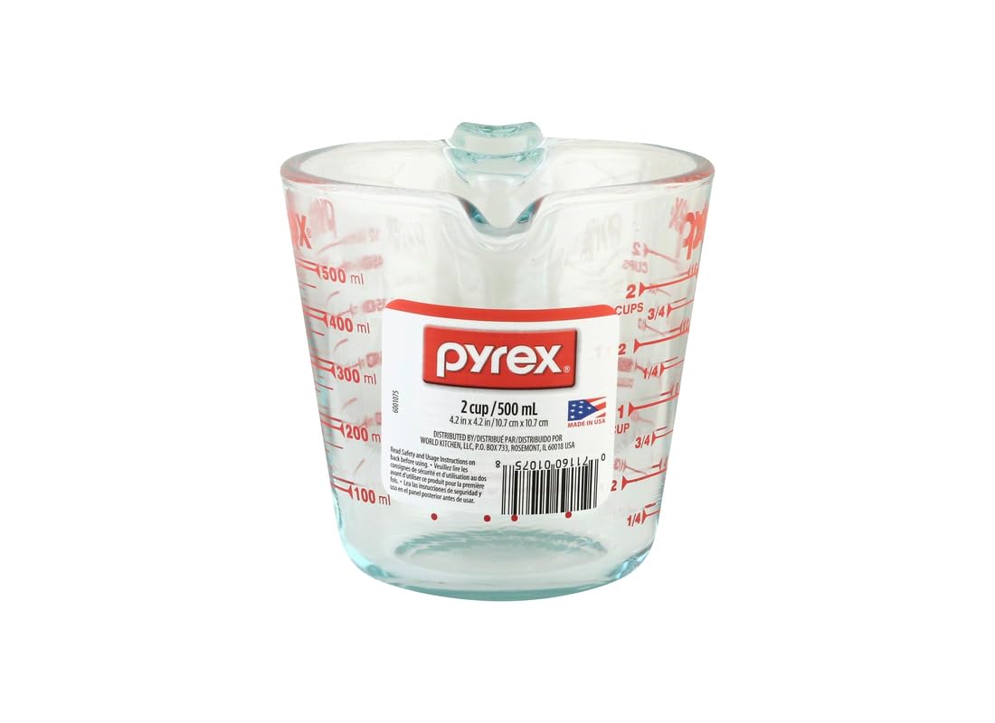 pyrex measuring cup red graphics