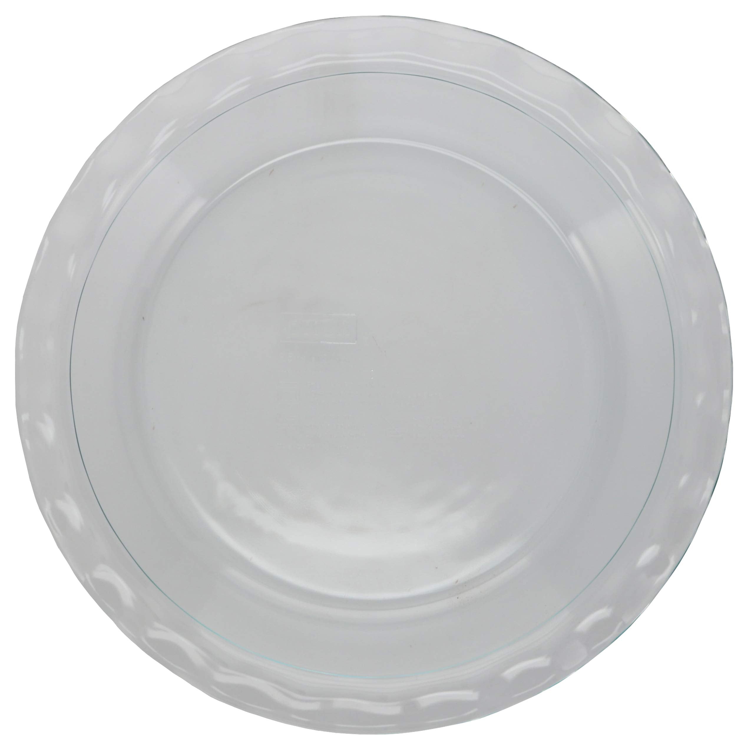 Nonporous glass pie plates for cooking serving storing