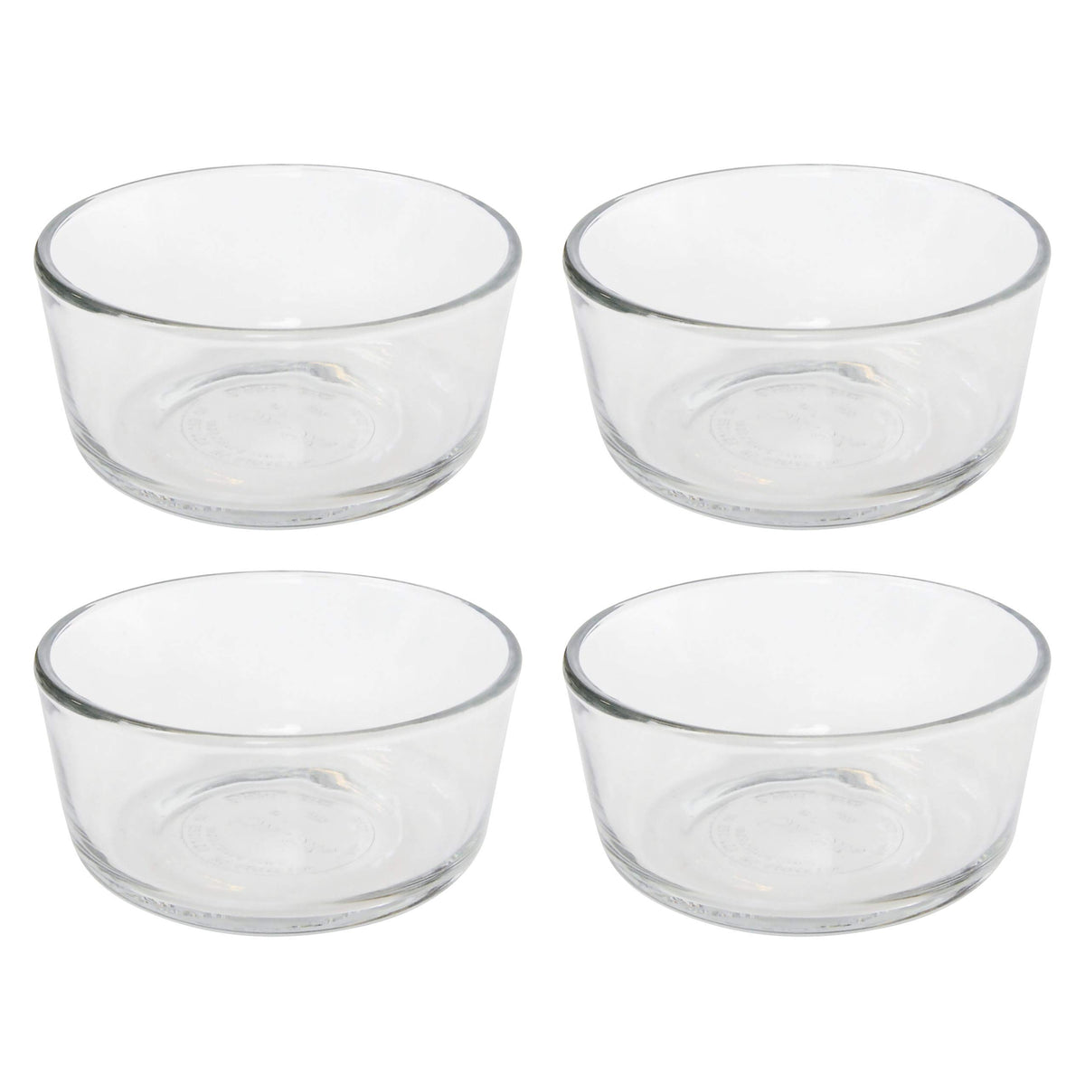 Pyrex Simply Store 7200 2 Cup Clear Glass Bowl 4-Pack product image