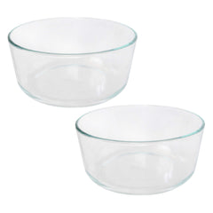 Two Pyrex Simply Store 7203 Glass Storage Containers