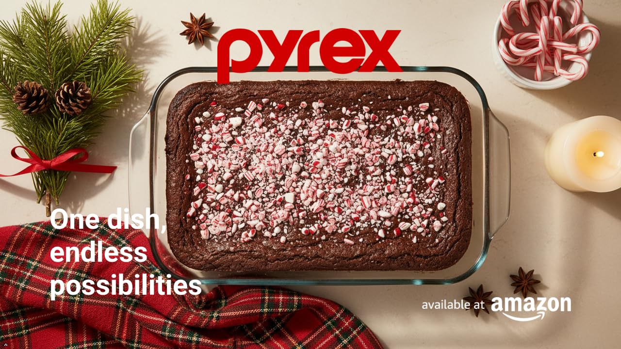 Non-porous surface Pyrex 4qt baking dish interior