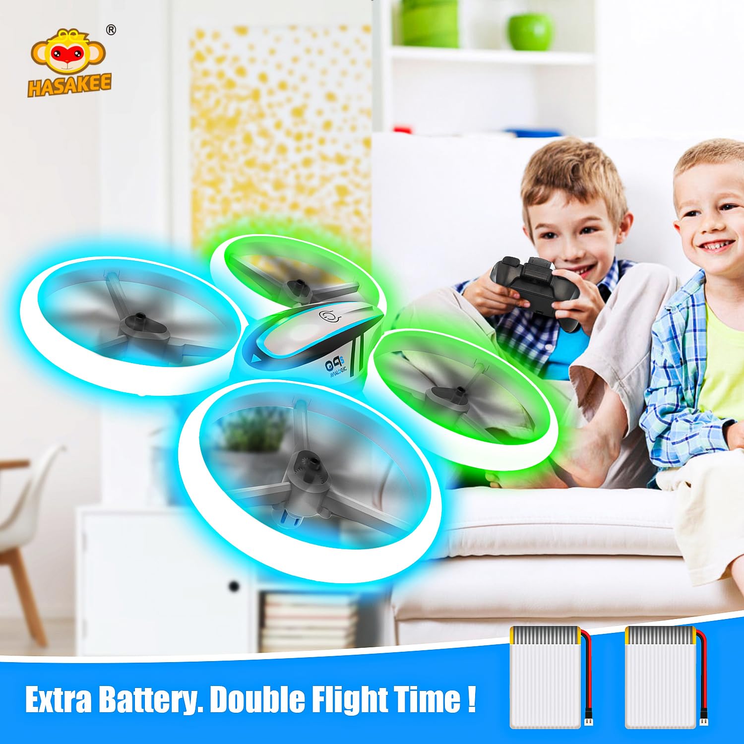 Q9s Drones for Kids two 500mAh batteries included