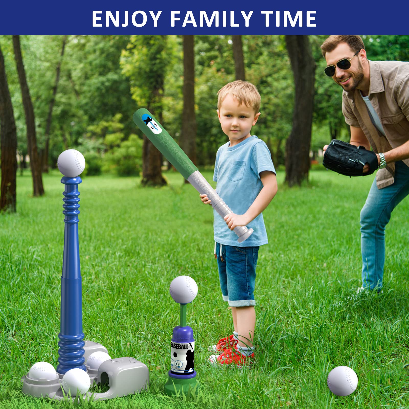 Outdoor T Ball Set for ages 3–8 by QDRAGON
