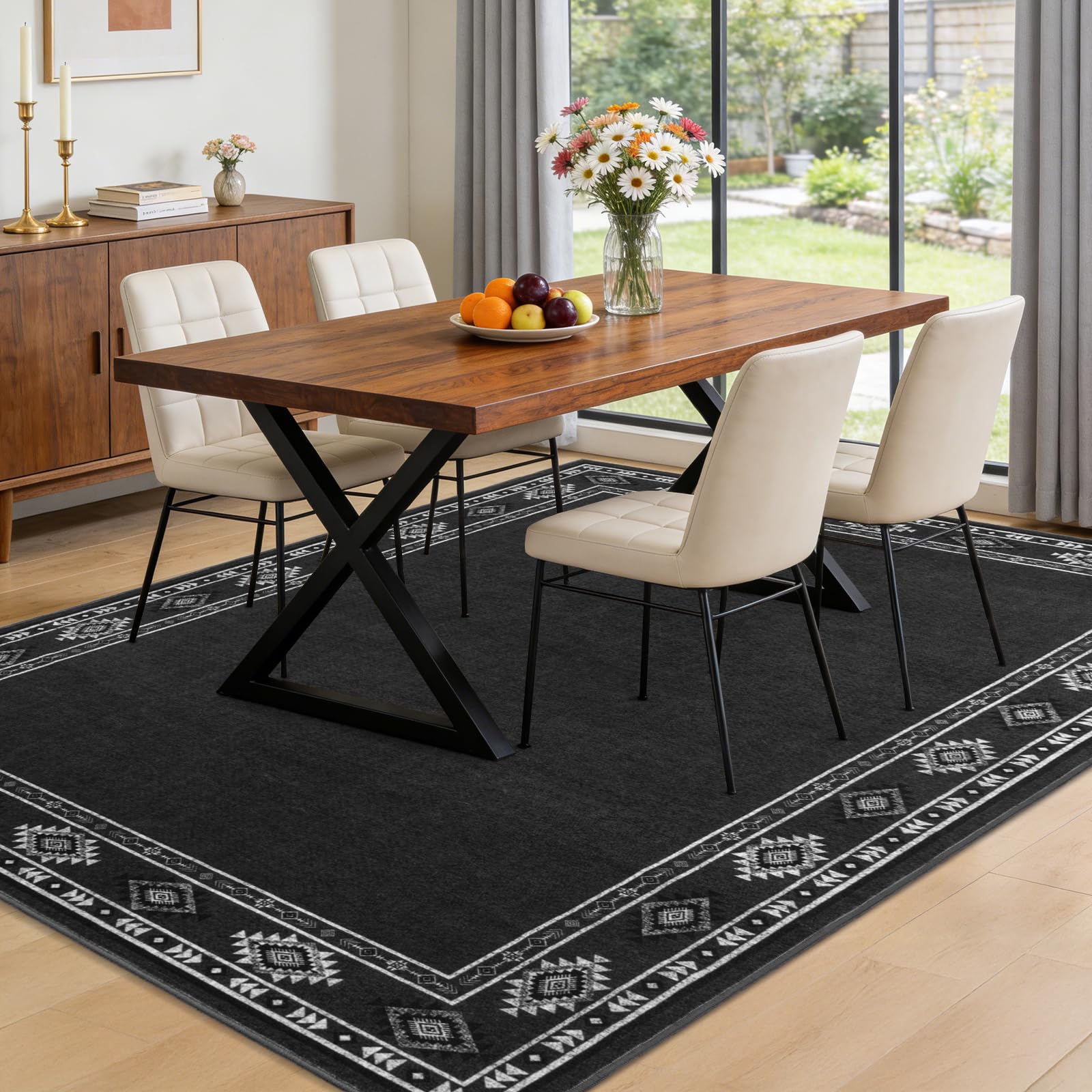 Washable indoor rug by QDUIDU suitable for high traffic