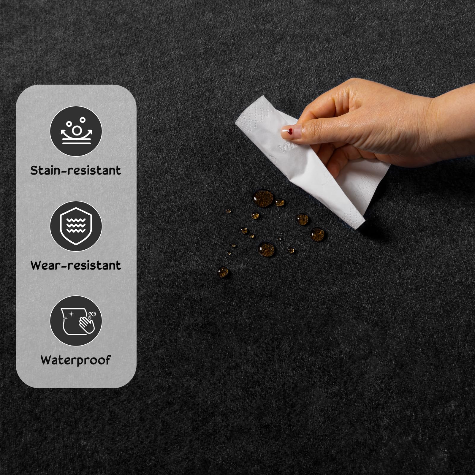 Easy maintenance rug with machine wash option by QDUIDU