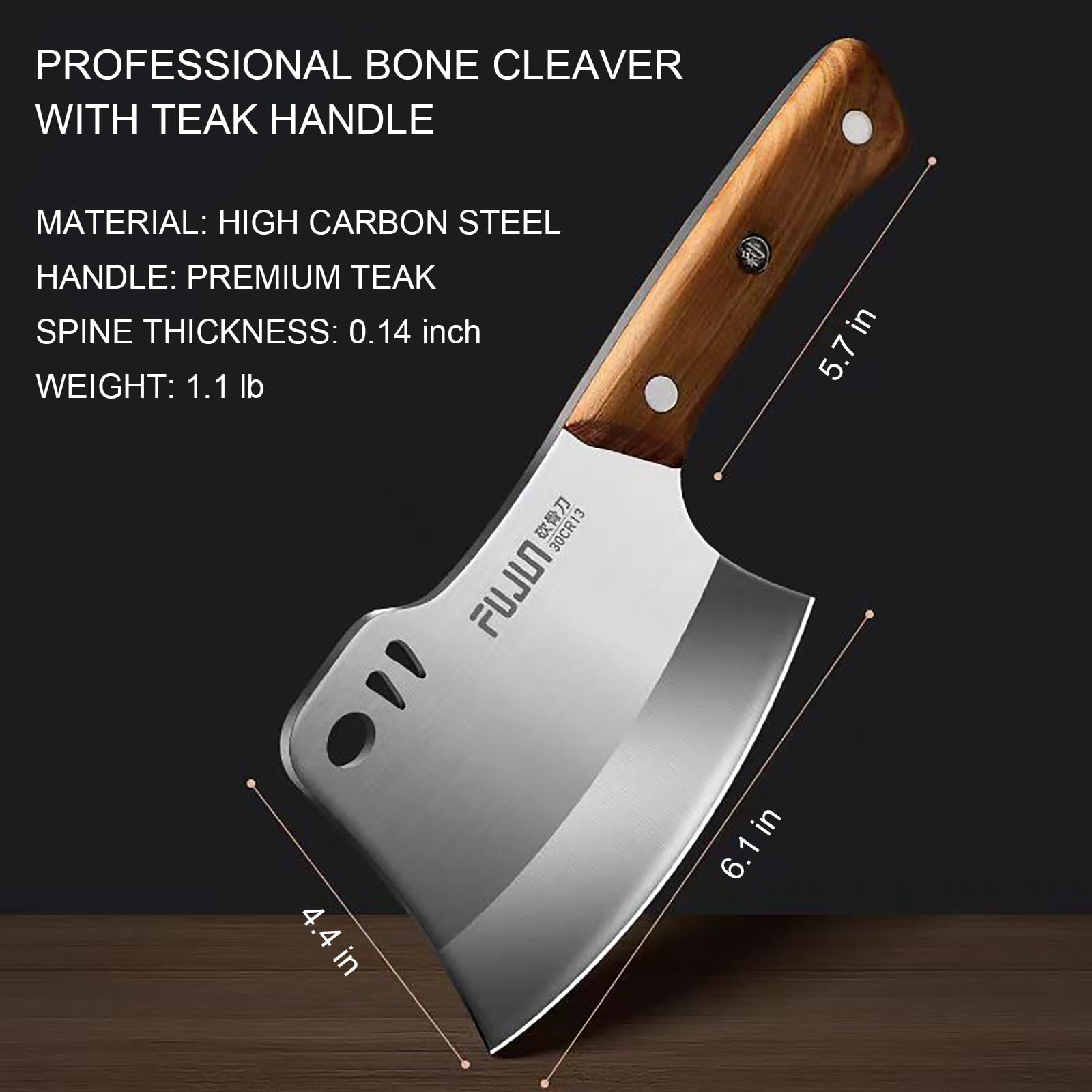 QEGNOBOK meat cleaver for kitchen and outdoor use