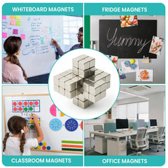 Compact 0.2 inch magnets for photos on fridge