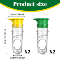 QFGasre lemon squeezer compact portable size 3.31 x 1.38 x 1.22 in
