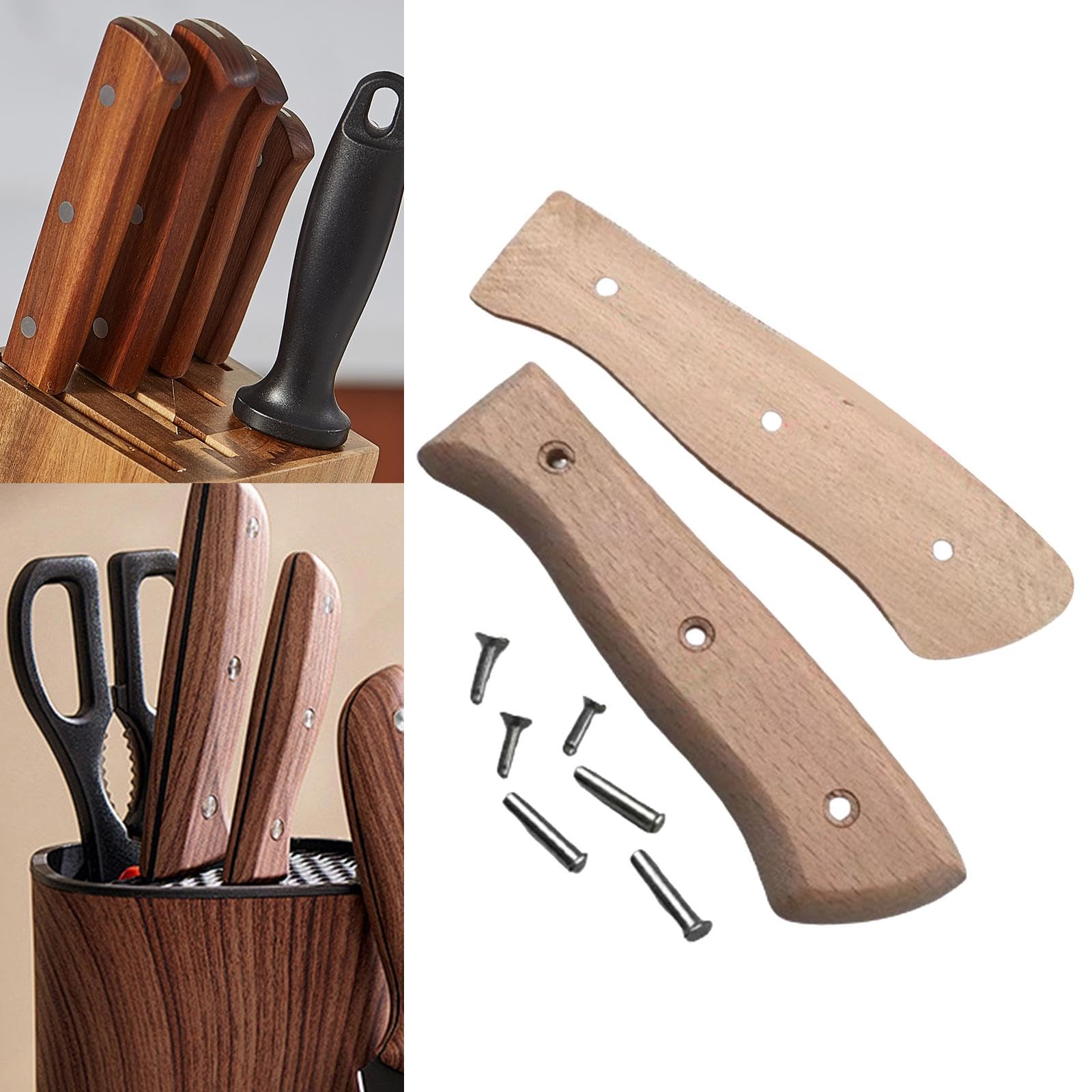 Qianly butcher knife handle wooden repair