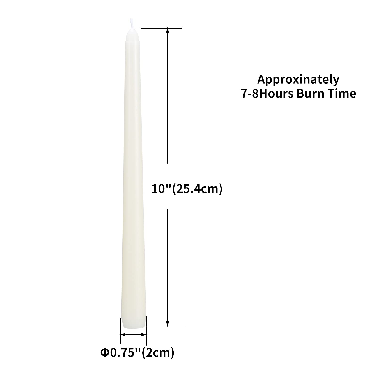 dripless 10 inch candle by qinxiang close up