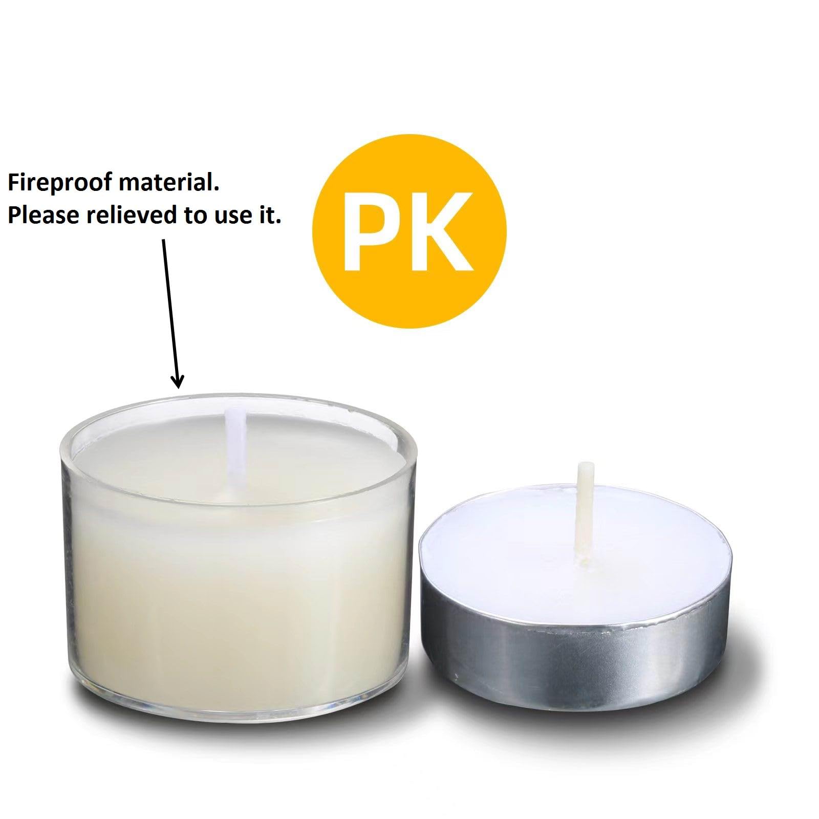 28mm height cotton wick tealight candle