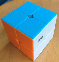 QIYI speed cube 2x2x2 no stickers close up