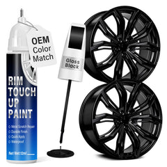 Qnofuit rim touch up paint bottle with gloss black finish