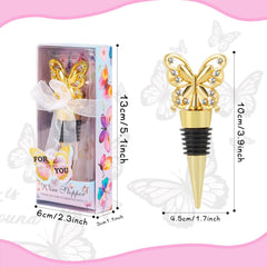 Qonmpcvu 30PCS butterfly wine stopper set