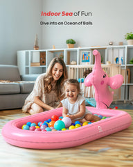 QPAU kiddie pool made of premiun thickened PVC materials