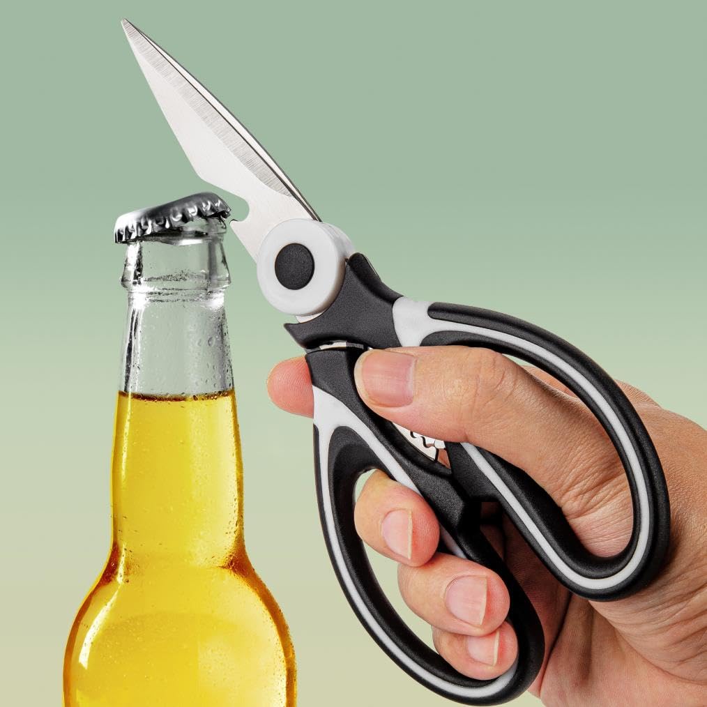 QtoiKce Kitchen Scissors with protective blade covers